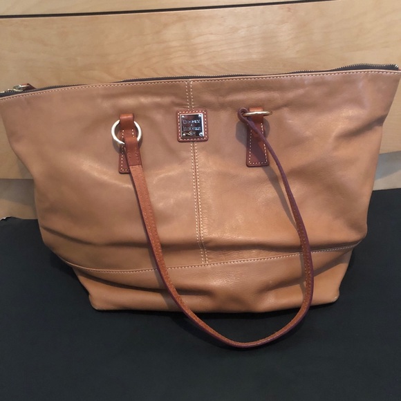Dooney & Bourke Handbags - Dooney & Bourke Shoulder Tote Bag Brown & Tan